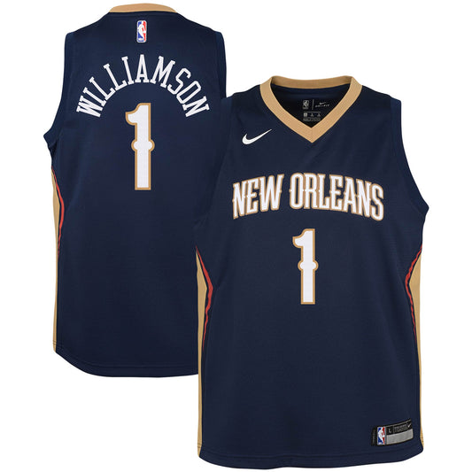 Zion Williamson New Orleans Pelicans Nike Youth Swingman Jersey &#8211; Icon Edition &#8211; Navy