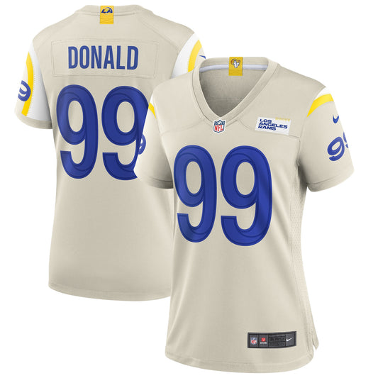 Aaron Donald Los Angeles Rams Nike Women&#8217;s Player Game Jersey &#8211; Bone