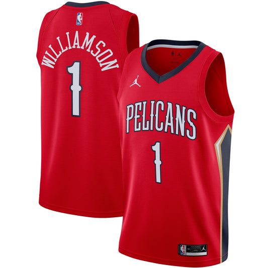Zion Williamson New Orleans Pelicans Jordans Brand 2020/21 Swingman Jersey &#8211; Statement Edition &#8211; Red