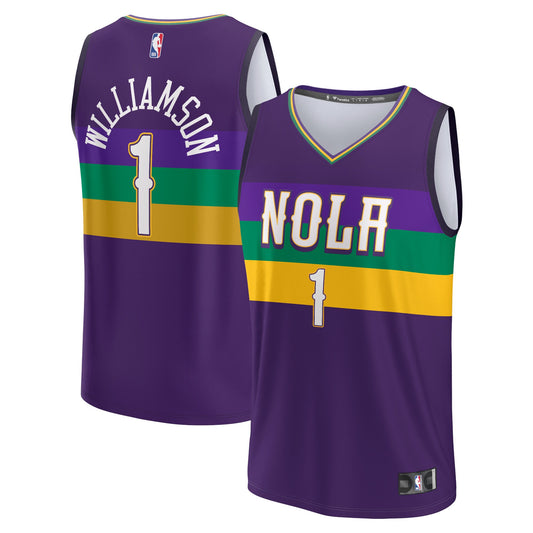 Zion Williamson New Orleans Pelicans Fanatics Branded 2022/23 Fastbreak Jersey &#8211; City Edition &#8211; Purple