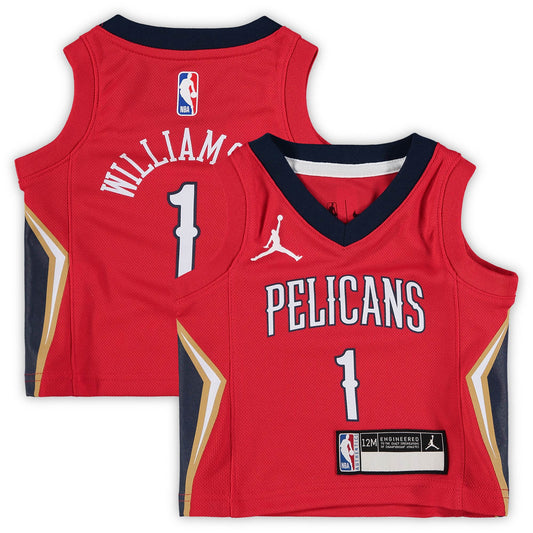 Zion Williamson New Orleans Pelicans Jordans Brand Infant 2020/21 Jersey &#8211; Statement Edition &#8211; Red