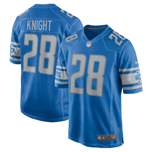 Zonovan Knight Detroit Lions Nike Team Game Jersey &#8211; Blue