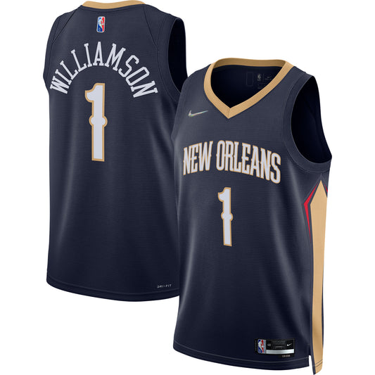 Zion Williamson New Orleans Pelicans Nike 2021/22 Diamond Swingman Jersey &#8211; Icon Edition &#8211; Navy