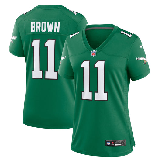 A.J. Brown Philadelphia Eagles Nike Women&#8217;s Player Jersey &#8211; Kelly Green