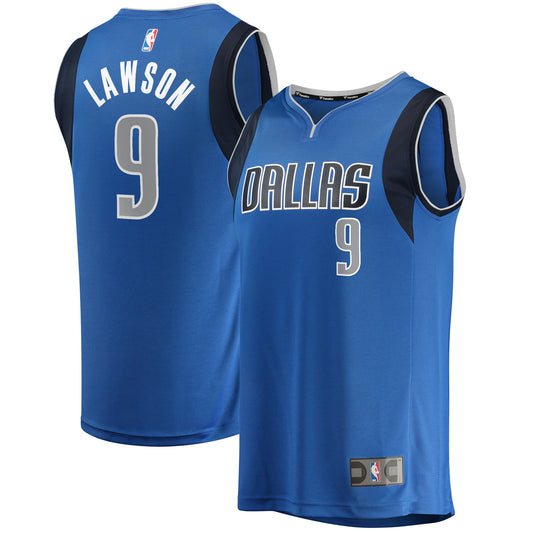 A.J. Lawson Dallas Mavericks Fanatics Branded Youth Fast Break Player Jersey &#8211; Icon Edition &#8211; Blue
