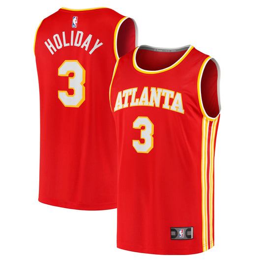 Aaron Holiday Atlanta Hawks Fanatics Branded Fast Break Replica Jersey &#8211; Icon Edition &#8211; Red