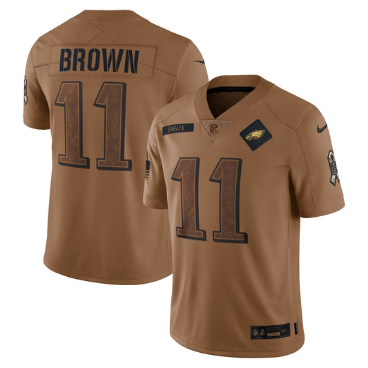 A.J. Brown Philadelphia Eagles Nike 2023 Salute To Service Limited Jersey &#8211; Brown