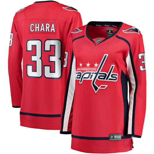 Zdeno Chara Washington Capitals Fanatics Branded Women&#8217;s Home Breakaway Player Jersey &#8211; Red